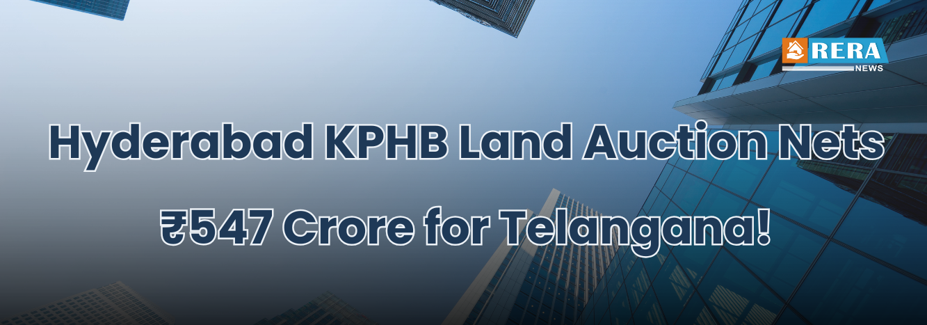 Hyderabad KPHB Land Auction Nets ₹547 Crore for Telangana