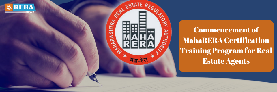 Initiation of MahaRERA Certification Training Program for Real Estate Agents